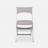 Grey foldable aluminum chair