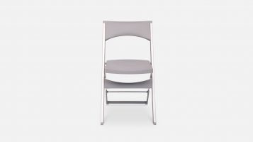 Grey foldable aluminum chair