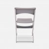 Grey foldable aluminum chair