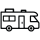 RV trailer icon